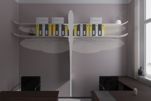 Design of bookshelves complex