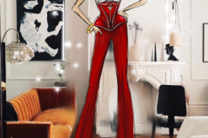 Скетч дизайн одежды