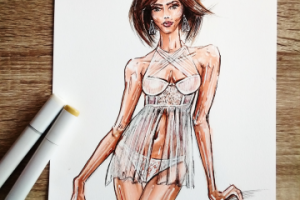 Скетч нижнего белья