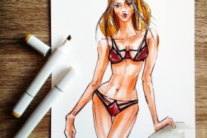 Скетч нижнего белья