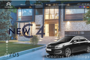 Landing Page Citroen C4