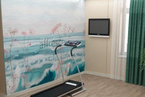 холл в загородном доме