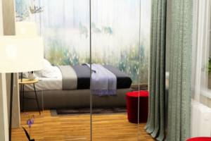 спальня в таун-хаусе