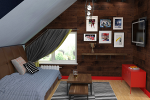 зона отдыха в домашнем спортзале