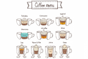 Виды кофе инфографика