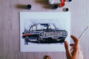 Картина акрилом на холсте