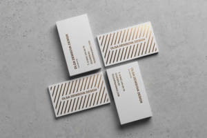 Визитка для дизайнера Ольги Денисовой