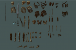 Персонаж, разбитый по слоям (для анимации)