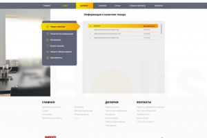 Адаптивная панель управления для компании "Holis"