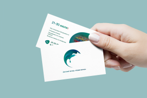 Визитные карты для лагеря "Новая Волна"