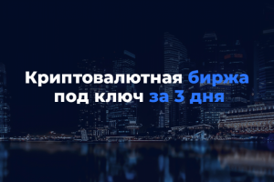 Криптовалютная биржа под ключ за 3 дня