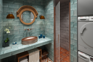 Санузел на 1 этаже в частном доме