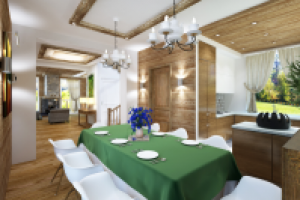 Коттедж в стиле шале в Опушкино