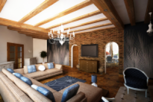 Интерьер коттеджа в Подмосковье