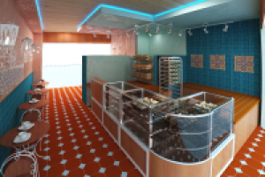 Торговая точка сети кафе в Москве