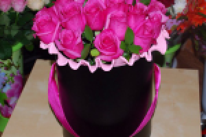 Цветы в коробке для магазина Buketik