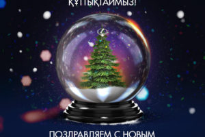 Новогодний баннер для сайта lexus-almaty.kz (2017 год)
