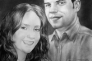 двойной графический портрет