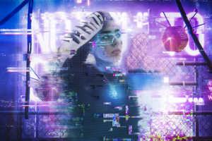 Обработка фото в стилистике ''Киберпанк''