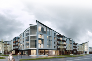 Проект секционных домов в городе Пушкин, Лен. обл.