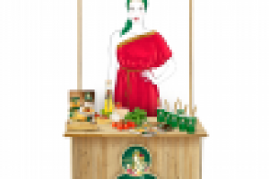 Промо стойка с презентацией продукции