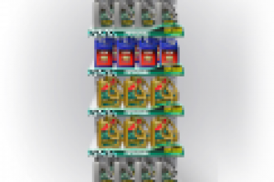 стеллаж с продукцией