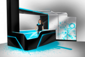 Kent. Промо стенд/магазин в ТЦ