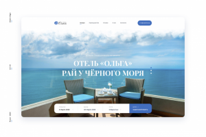 Дизайн сайта для отеля "Ольга"