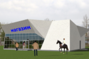 Фасады сельского магазина