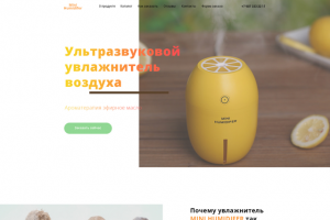 Landing page/Mini Humidifer