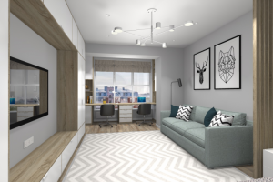 Детская для 2-ух парней школьников