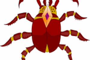 Векторизация карандашного эскиза "Жук"