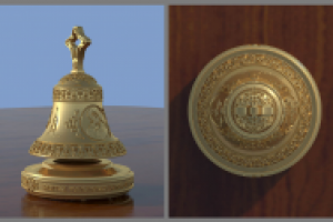 Сувенирный колокольчик "вызов адьютанта"