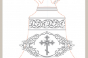 Колокол 235 мм. Эскиз.