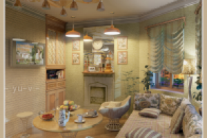 Кухня-гостиная. Вечер.