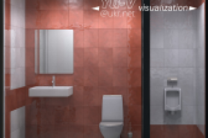 Санузел АЗС. Проекция