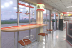 Магазин при АЗС. Место пития.