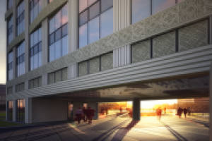 Бизнес-центр с апартаментами.