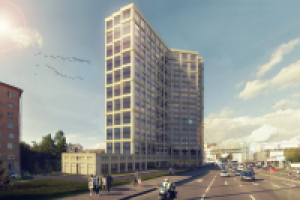 Бизнес-центр с апартаментами.