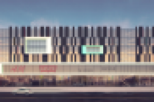 Торгово-офисный центр с паркингом.