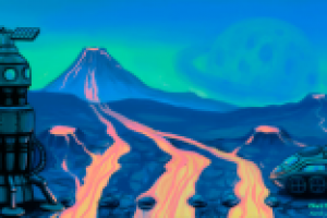 Фон для онлайн игры Космический мост