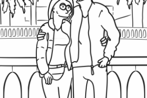 Портрет в стиле Симпсанов