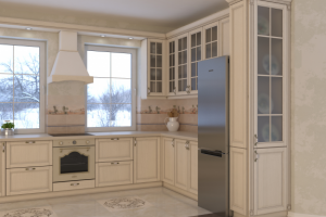 Интерьер и визуализация кухни в загородном доме