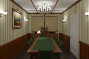 Приемная в гостинице для военных