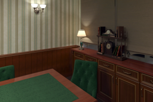 Приемная в гостинице для военных