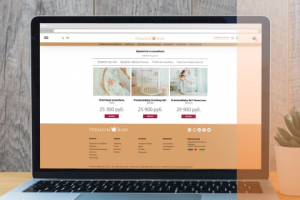 Дизайн интернет магазина детских кроваток "PREMIUM BABY"