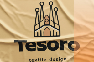 Логотип для компании по производству текстиля "Tesoro"