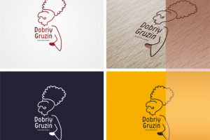 Универсальный логотип для ресторана "Dobriy Gruzin"
