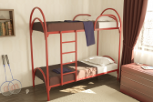 Кровать "Грация" двухъярусная в интерьере