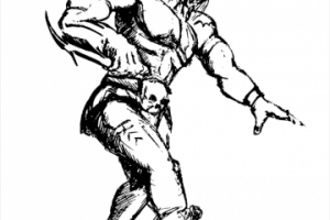 набросок Дикарь